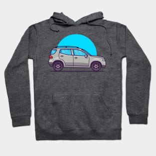 Car Cartoon Illustration Hoodie